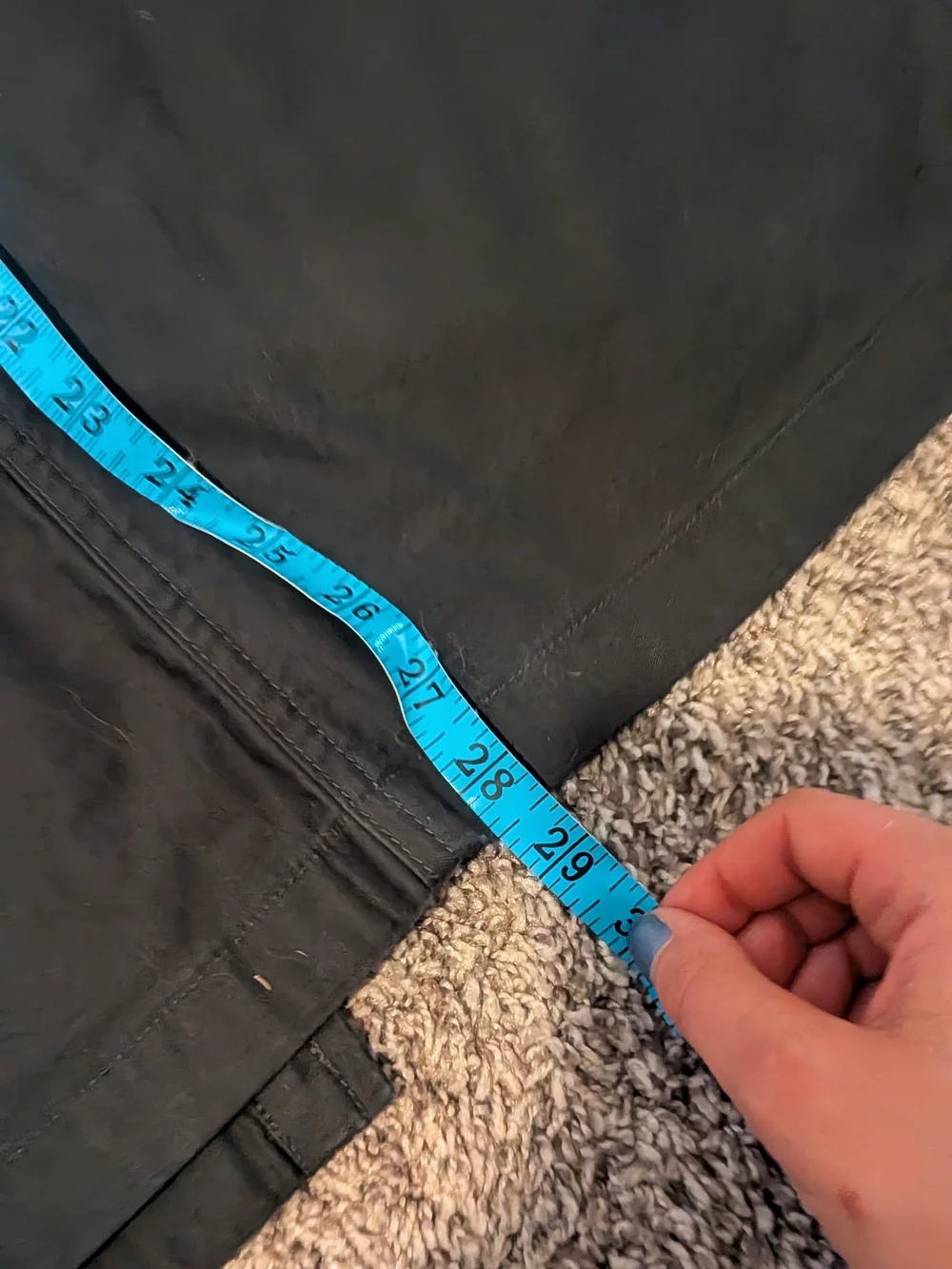 Uniqlo Black Midi Skirt with Front Patch Pockets